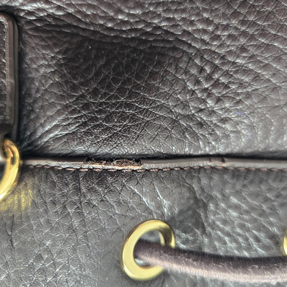 Dark Chocolate and Gold Badgley Mischka Women's Convertible Bag - Picture 9 of 16